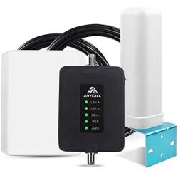 Anycall Drive RV Cell Phone Signal Booster for RV, Truck, Boats, Cabin, Van & Camper Use, Five Band Mobile Repeater Kit for All U.S. Carriers -Verizon, AT&T, T-Mobile & More - Improve 3G 4G Voice/Data