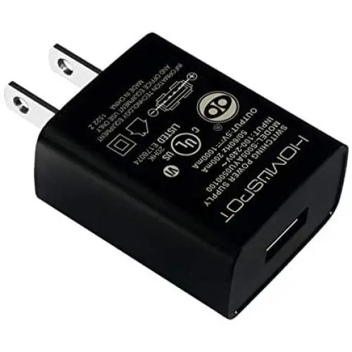 UL Certified USB Wall Charger Power Supply 5v 1A (1000mA) Universal Portable Travel Power Adapter Plug Block High Speed for iPhone iPad iPad Samsung HTC LG iPod Nokia Travel Office Home Use