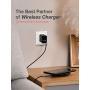 Quick Charge 3.0 Adapter, Seneo 18W Qucik USB Wall Charger for Wireless Charger, Charging Adapter for iPhone 11/Pro Max/XS XR/X/8/8P/iPad, Galaxy S10/S9/S8/Note 9/8 and More-Black