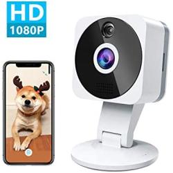 Wireless Smart Home Camera, 1080p HD Indoor 2.4G IP Security Surveillance System with Night Vision 2-Way Audio for Home Office Baby Nanny Pet Monitor with iOS, Android App