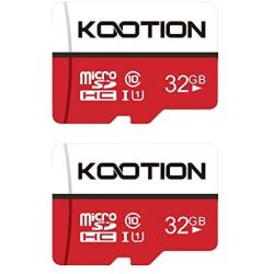 KOOTION 32GB Micro SD Card 2-Pack Class 10 Micro SDHC Card UHS-I Memory Card Ultra High Speed TF Card, C10, U1, 32 GB