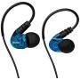 KINVOCA Wired Sport Earphones Stay in Ears for Running Gym Workout Exercise Jogging, Comfortable Earhook Headphones with Microphone and Volume, Bass Noise Isolating Over Ear in-Ear Earbuds Blue