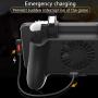 NOLOGO LMCS 4 in 1 Cooling Fan Radiator Charging Handle Gamepad Joystick Holder Gaming Controller Power Bank for Mobile Phone for PUBG (Color : Black)