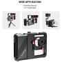 SmallRig Smartphone Video Rig, Filmmaking Vlogging Rig Phone Video Stabilizer Aluminium Alloy Grip w 1/4", Cold Shoe Mount Lens Mount and Lens Adapter for Videomaker Videographer - CPU2494