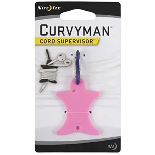 Nite Ize Curvyman Cord Supervisor Earbud Organizer, Headphone Cord Wrap - Compact, Durable, and Lightweight, Pink Nite Ize Curvyman Cord Supervisor Earbud Organizer, Headphone Cord Wrap - Compact, Durable, and Lightweight, Pink