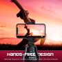 【Upgrade】 Foxnovo Selfie Stick 360°Rotation Auto Face Object Tracking Smart Shooting Camera Phone Mount, Vlog Shooting Smartphone Mount Holder with All iPhone and Android Phone (Black)