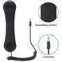 Retro Handset,Cell Phone Handset,Retro Telephone Handset Anti Radiation Receivers 3.5MM for iPhone iPad,Mobile Phones,Computer