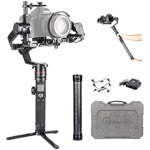 Feiyu AK4000 3-Axis Gimbal Stabilizer for Cinema Camcorder Like Canon C300, Mirrorless & DSLR Digital Camera Like Canon 5D Sony a7 iii a7r2 / a9，4.0kg Payload (Come with a Free AFII Follow Focus)