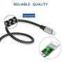 iPhone Charger, YOKERSU Nylon Braided Lightning Cable 3PACK 6ft Extra Long High Speed Data Sync Transfer Charging Cord Compatible with iPhone Xs MAX XR X 8 Plus 7 Plus 6S Plus 6 Plus SE 5S iPad(Gray) iPhone Charger, YOKERSU Nylon Braided Lightning Cable 3PACK 6ft Extra Long High Speed Data Sync Transfer Charging Cord Compatible with iPhone Xs MAX XR X 8 Plus 7 Plus 6S Plus 6 Plus SE 5S iPad(Gray)