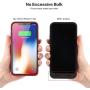 QTshine Battery Case for iPhone X/XS/10, Newest [6500mAh] Protective Portable Charging Case Rechargeable Extended Battery Pack for Apple iPhone X/XS/10(5.8) Backup Power Bank Cover - Red