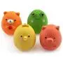 Chiwava 4PCS 2.4 Squeak Latex Puppy Toy Funny Animal Sets Pet Interactive Play for Small Dog Assorted Color