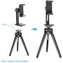 Neewer Metal Cellphone Holder Clip Desktop Tripod Mount Adapter for iPhone X 8 8plus 7 7plus，Samsung S9 S8，Huawei P9 Smartphone within 2.2-3.5 inches Width，Mount Tripod Ball Head Light Stand Slider