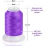 260 Spools Polyester Machine Embroidery Thread Set 40wt Compatible with Brother Babylock Janome Singer Pfaff Husqvarna Bernina Machines