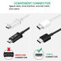 YesTree Type C Fast Charger, 2 Pack Adaptive Fast Charging Wall Charger and 5Feet USB Type C Data Cable Kit Compatible with Samsung Galaxy S8/ S9 Note8/ S8 Plus/S9 Plus/Other Smartphones(Black+ White)