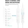 PALOVUE Lightning Headphones Earphones Earbuds Compatible iPhone 11 Pro Max iPhone X XS Max XR iPhone 8 Plus iPhone 7 Plus MFi Certified with Microphone Controller SweetFlow (White)