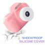 Joytrip Kids Camera for Girls Gifts, 12MP Digital Selfie 1080P HD Video Camcorder for Children 3-12 Years Old Shockproof Mini Learning Toy Cameras with Flash (16GB Memory Card Included) (Pink)