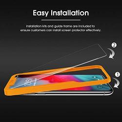 OMOTON [4-Pack] Screen Protector for iPhone 11 Pro Max/ iPhone Xs Max, 6.5 inch - Tempered Glass/Guide Frame/Easy Installation