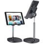 Cell Phone Stand,Angle Height Adjustable LISEN Cell Phone Stand For Desk,Thick Case Friendly Phone Holder Stand For Desk, Compatible with All Mobile Phones,iPhone,Samsung,Pixel,iPad,Tablet(4-10in)