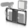 SmallRig Smartphone Video Rig, Filmmaking Vlogging Rig Metal Case Phone Video Stabilizer Aluminium Alloy Grip Tripod with Cold Shoe Mount for Videomaker Videographer for iPhone Huawei - CPU2391