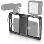 SmallRig Smartphone Video Rig, Filmmaking Vlogging Rig Metal Case Phone Video Stabilizer Aluminium Alloy Grip Tripod with Cold Shoe Mount for Videomaker Videographer for iPhone Huawei - CPU2391