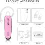Bluetooth Headset For Cell Phones,Bluetooth Earpiece with Noise Cancelling Mic,Hands Free Wireless Earbuds for Trucker Driver,Fit for iPhone Samsung etc