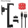 Sinjimoru iPhone Car Charging Mount, Dashboard Car Phone Holder for Apple iPhone 11 and All iPhone Series, Including iPhone Charging Cable. Sinji Car Kit, iPhone Package