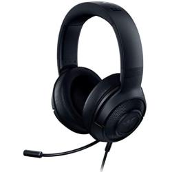 Razer Kraken X Ultralight Gaming Headset: 7.1 Surround Sound Capable - Lightweight Frame - Integrated Audio Controls - Bendable Cardioid Microphone - For PC, Xbox, PS4, Nintendo Switch - Classic Black