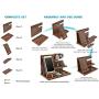 TESLYAR Wood Phone Docking Station Ash Key Holder Wallet Stand Watch Organizer Men Gift Husband Wife Anniversary Dad Birthday Nightstand Purse Father Graduation Male Travel Idea Gadgets