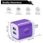 USB Wall Charger, Charger Block, Dual Charger Plug, Dual USB Charger 4-Pack 2.1A/5V Charging Box Base Compatible with iPhone 11/11 Pro Max/Xs Max/Xs/XR/X/8/7/6 Plus/5S/4S, Samsung Galaxy, LG, Kindle