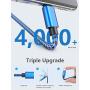 USB C Cable 3A Fast Charging, [5-Pack,3.3/6.6/10ft] USB-A to USB-Type C Fast Charging Cable Nylon Braided Charge Cord Compatible with Samsung Galaxy S10 S10E S9 S8 S20 Plus,Note 9 8,LG V30(Navy Blue)