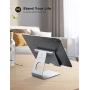 Tablet Stand Adjustable, Lamicall Phone Stand : Desktop Stand Holder Dock Compatible with Phone Xs Max XR, New iPad 2018 Pro 9.7, 10.5, Air Mini 2 3 4, Kindle, Accessories, Tab (4-13 inch) - Silver