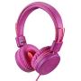 POWMEE M1 Kids Headphones Wired Headphone for Kids,Foldable Adjustable Stereo Tangle-Free,3.5MM Jack Wire Cord On-Ear Headphone for Children (Purple)