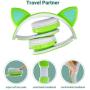Kids Wireless Headphones, LED Flashing Lights, Music Sharing Function, Long Lasting Battery and Build-in Mic Wireless/Wired- WOICE Children Bluetooth Headphones for Boys Girls (Green)