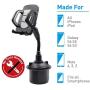 2020 New Benefree Cup Holder Phone Mount Universal Adjustable Gooseneck Cup Holder Cradle Car Mount for Cell Phone iPhone 11/11 pro/Xs/XS/Max/X/8/7 Plus/Galaxy/Huawei(Gray)