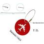 6 pcs Luggage Tags, Ganuo Travel ID Labels Suitcase Card Aluminium Metal Address ID Identity Card for Travel, Address Card, Luggage Cards