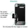 YPLANG for iPhone XR Screen Replacement, LCD Display Touch Screen Digitizer Assembly with Complete Repair Tool Kit, Tempered Glass, Repair Flowchart, Magnetic Screws Map for iPhone XR 6.1 inch