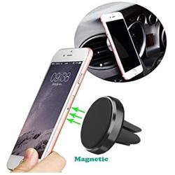 Phone Ring Holder Finger Kickstand 360° Rotation Metal Ring Grip with Magnetic Phone Car Mount Holder Car Air Vent Magnetic Mount Car Phone Holder for iPhone 11 Pro Xs Max XR X 8 All Smartphone(black)