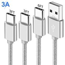 Charger Cord Cable for Samsung Galaxy A10E A50 A20 Note 10 S20 Plus Ultra 5G A51 A71,LG G7 G8 V40 V50 G9 V60 Thinq,G6,V30 V20,3A USB Type C Data Cable,Fast Charge Charging Phone Power Wire,3FT 3FT 6FT