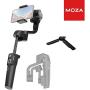 MOZA Mini-S Smartphone Gimbal Stabilizer with an Extension Pole, One-Button Zoom Object Tracking Foldable 3 Axis Gimbal for Smartphone iPhone 11/11Pro/Xs Max/Xr/X/8/7/6 Plus,Samsung Note10/S10