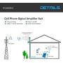 Cell Phone Signal Booster for Verizon AT&T T-Mobile 4G LTE - Dual 700MHz Band 12/13/17 Cellular Repeater Amplifier Kit Boosts Mobile Data Signal for Home and Office Up to 5,000Sq Ft Area