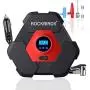 ROCKBIRDS Portable Air Compressor for Car Tires, 12V DC Auto Tire Pump with LED Light 150PSI for Car Tires,Basketball,Bicycle,Motorcycle,Balls