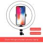 ALEXTREME LED Selfie Ring Light Lamp Cell Phone Holder for Live Stream Makeup Mini Video Dimmable Camera Ringlight for Studio Stand Photography 16cm (Tripod NOT Included)