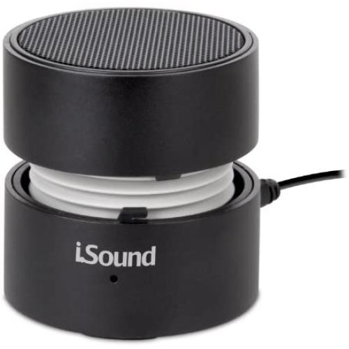 iSound Fire Aluminum Rechargeable 3.5mm Aux Portable Speaker (Black)