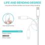 Canyso iPhone Charger, 2 Pack 6 ft Lightning to USB-A Cable, USB Fast Charging Cord High Speed Data Sync Cord Power Connector Compatible with iPhone X/Xs Max/XR / 8/8 Plus / 7/7 Plus iPad & More