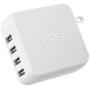 Multi-USB Wall Charger by Playa (4-Port Wall Charger Compatible w/iPhone 11, XS, XR, X, iPad, AirPods / S20, Note10 / Pixel 4, More) Phone Charger
