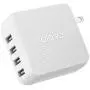 Multi-USB Wall Charger by Playa (4-Port Wall Charger Compatible w/iPhone 11, XS, XR, X, iPad, AirPods / S20, Note10 / Pixel 4, More) Phone Charger