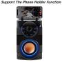 TAMPROAD Portable Bluetooth Speakers with Subwoofer Rich Bass Wireless Outdoor/Indoor Party Speakers MP3 Player Powerful Speaker Support Remote Control FM Radio for Phone Computer PC Home TV