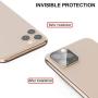 LOZA for iPhone 11 Pro 5.8"/11 Pro Max 6.5" Camera Lens Screen Protector, Metal Frame Bubble Free High Definition Anti-Scratch Screen Protector Camera Lens for New iPhone 11 Pro/11 Pro Max (Gold)