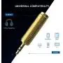 3.5mm (1/8 inch) Male to 6.35mm (1/4 inch) Female Stereo Audio Headphones Adapter, 3.5 to 6.35 mm Converter, 2 Pack-Gold Plated 3.5mm (1/8 inch) Male to 6.35mm (1/4 inch) Female Stereo Audio Headphones Adapter, 3.5 to 6.35 mm Converter, 2 Pack-Gold Plated