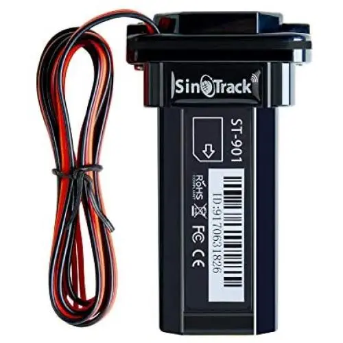 SINOTRACK Vehicle Car GPS Tracker, Anti Lost Alarm Locator Mini Portable Real-Time Location Device, Waterproof Car Motorcycle GPS Tracker Device for Truck Taxi, Support iOS Web Android Platform